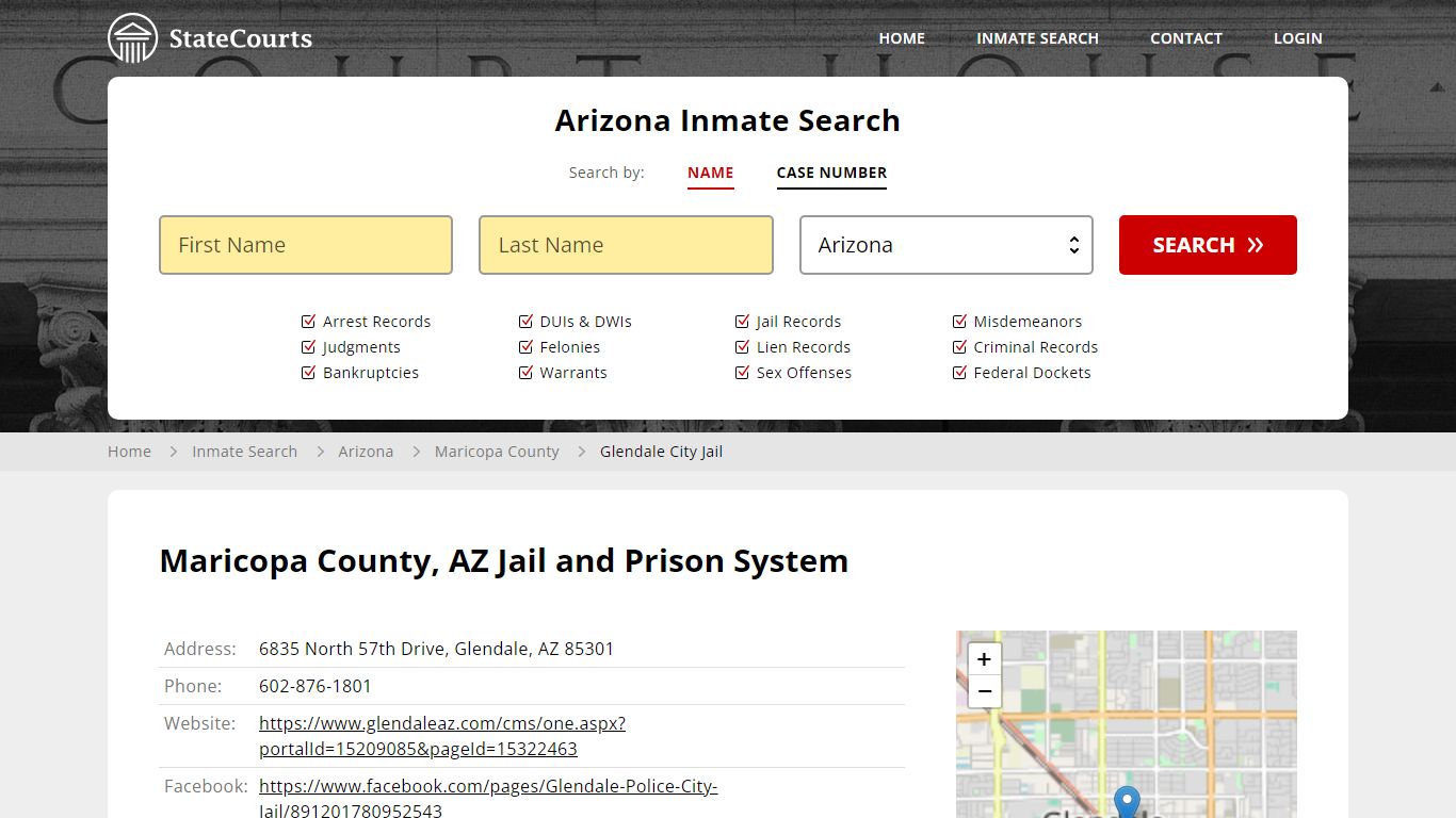 Glendale City Jail Inmate Records Search, Arizona - StateCourts